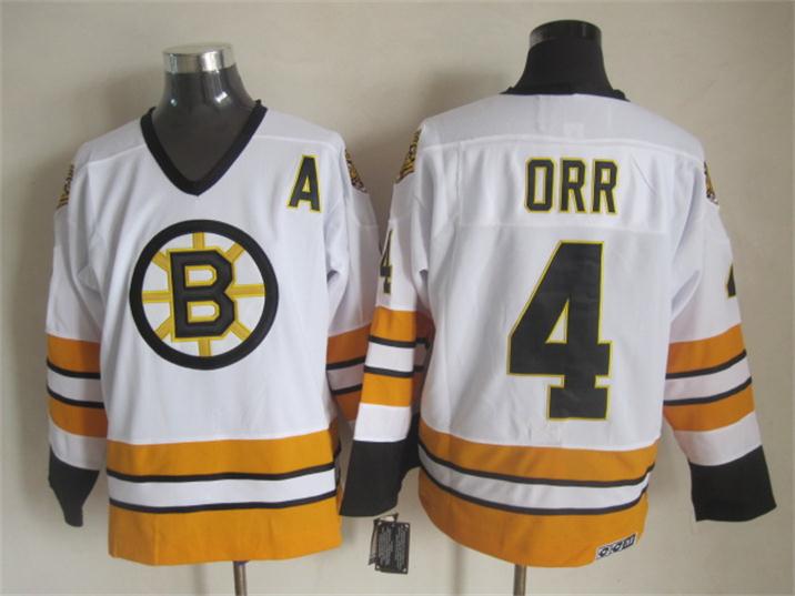Boston Bruins #4 Bobby Orr White Throwback CCM Jerseys,We sell and wholesale Boston Bruins #4 Bobby Orr White Throwback CCM Jerseys on line form chian!