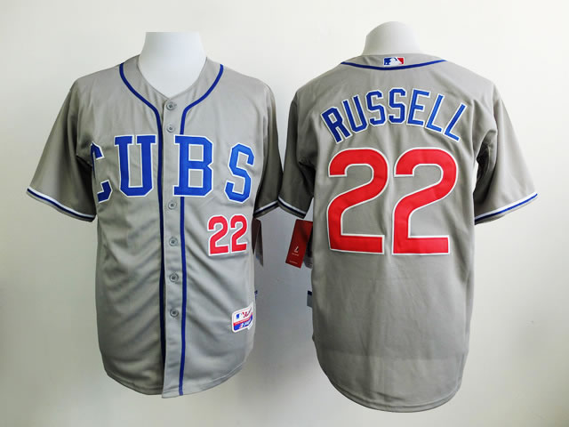 Chicago Cubs #22 Russell Gray Cool Base Jersey,We sell and wholesale Chicago Cubs #22 Russell Gray Cool Base Jersey on line form chian!