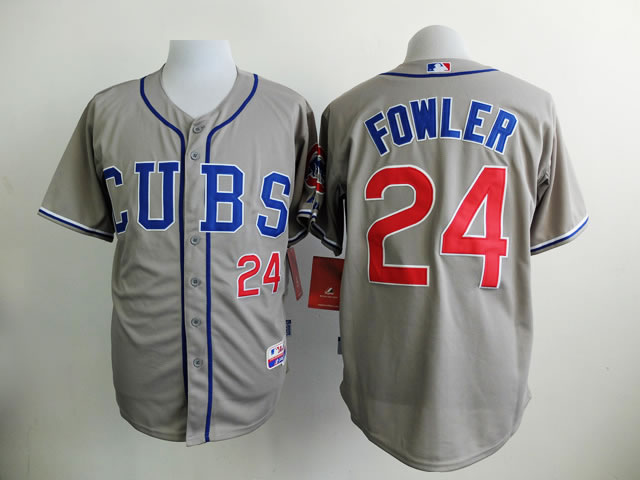 Chicago Cubs #24 Fowler Gray Cool Base Jersey,We sell and wholesale Chicago Cubs #24 Fowler Gray Cool Base Jersey on line form chian!