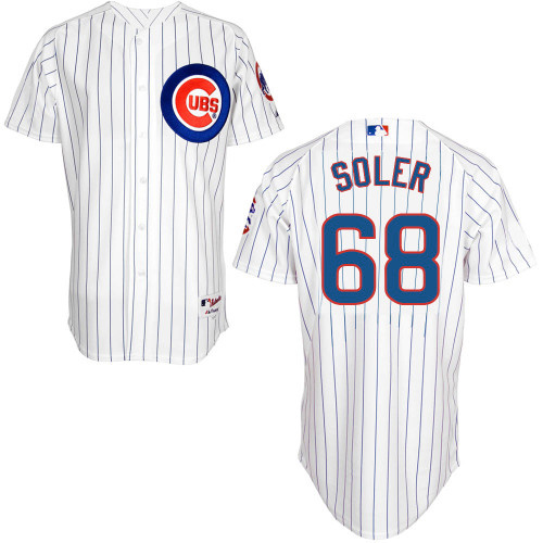 Chicago Cubs #68 Jorge Soler White Pinstripe Cool Base Jersey,We sell and wholesale Chicago Cubs #68 Jorge Soler White Pinstripe Cool Base Jersey on line form chian!
