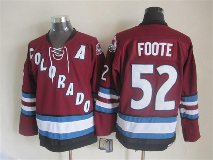 Colorado Avalanche #52 Adam Foote Red CCM Throwback Jerseys,We sell and wholesale Colorado Avalanche #52 Adam Foote Red CCM Throwback Jerseys on line form chian!