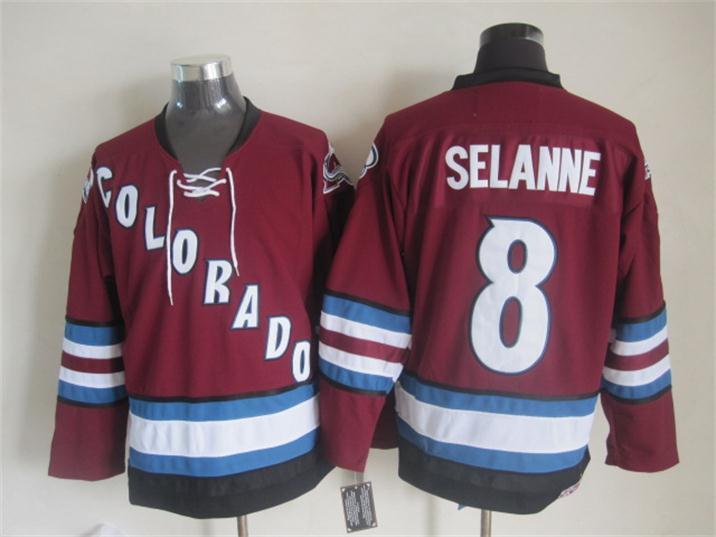 Colorado Avalanche #8 Teemu Selanne Red CCM Throwback Jerseys,We sell and wholesale Colorado Avalanche #8 Teemu Selanne Red CCM Throwback Jerseys on line form chian!