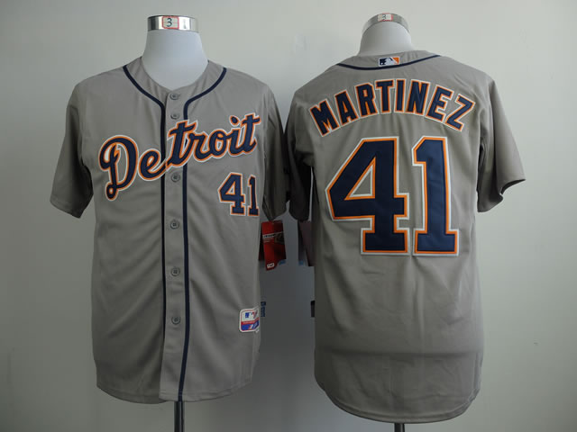 Detroit Tigers #41 Martinez Gray Cool Base Jersey,We sell and wholesale Detroit Tigers #41 Martinez Gray Cool Base Jersey on line form chian!