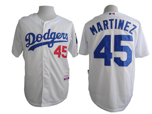 Los Angeles Dodgers #45 Martinez White Cool Base Jersey,We sell and wholesale Los Angeles Dodgers #45 Martinez White Cool Base Jersey on line form chian!