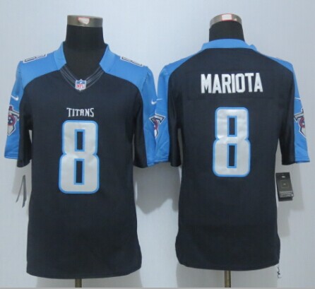 Nike Limited Tennessee Titans #8 Marcus Mariota Dark Blue Jerseys,We sell and wholesale Nike Limited Tennessee Titans #8 Marcus Mariota Dark Blue Jerseys on line form chian!