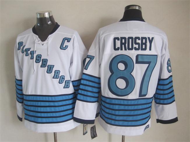 Pittsburgh Penguins #87 Sidney Crosby White-Blue CCM Throwback Jerseys,We sell and wholesale Pittsburgh Penguins #87 Sidney Crosby White-Blue CCM Throwback Jerseys on line form chian!