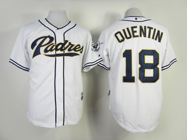San Diego Padres #18 Carlos Quentin White Jersey,We sell and wholesale San Diego Padres #18 Carlos Quentin White Jersey on line form chian!