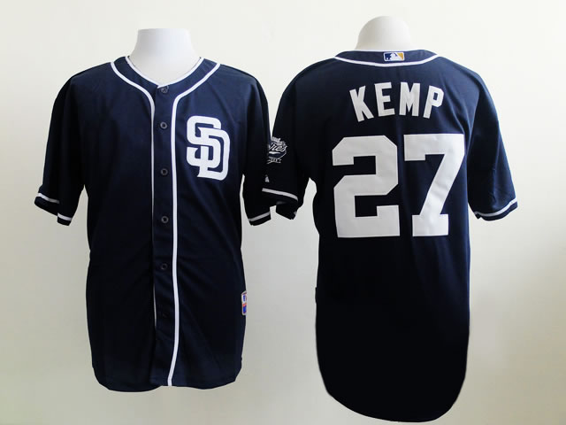 San Diego Padres #27 Matt Kemp Dark Blue Jersey,We sell and wholesale San Diego Padres #27 Matt Kemp Dark Blue Jersey on line form chian!