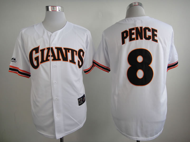 San Francisco Giants #8 Hunter Pence White Throwback Jersey,We sell and wholesale San Francisco Giants #8 Hunter Pence White Throwback Jersey on line form chian!
