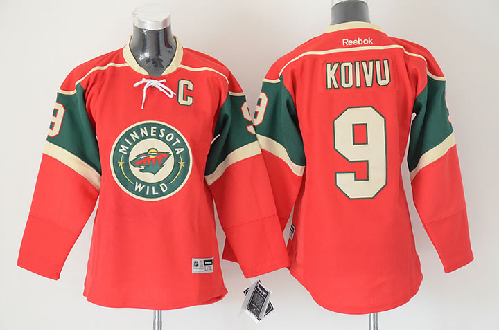 Youth Minnesota Wilds #9 Mikko Koivu Red Jerseys,We sell and wholesale Youth Minnesota Wilds #9 Mikko Koivu Red Jerseys on line form chian!