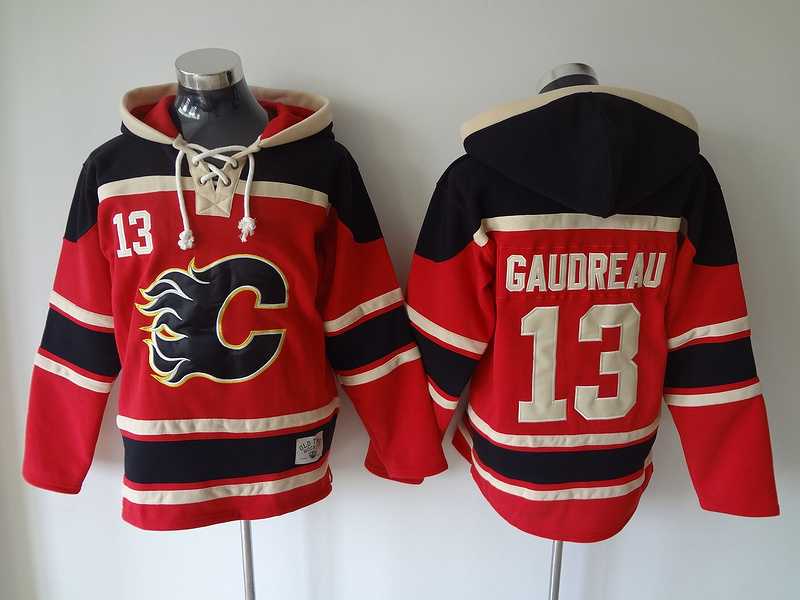 Calgary Flames #13 Johnny Gaudreau Red Hoodie,We sell and wholesale Calgary Flames #13 Johnny Gaudreau Red Hoodie on line form chian!