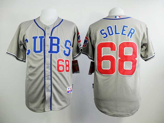 Chicago Cubs #68 Jorge Soler Gray Cool Base Jerseys,We sell and wholesale Chicago Cubs #68 Jorge Soler Gray Cool Base Jerseys on line form chian!