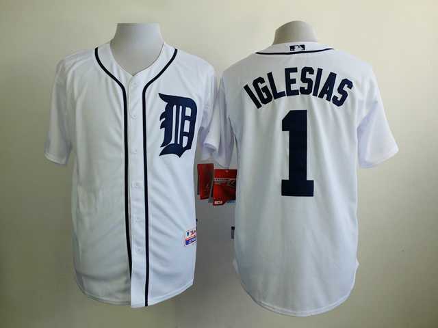 Detroit Tigers #1 Jose Lglesias White Cool Base Jerseys,We sell and wholesale Detroit Tigers #1 Jose Lglesias White Cool Base Jerseys on line form chian!