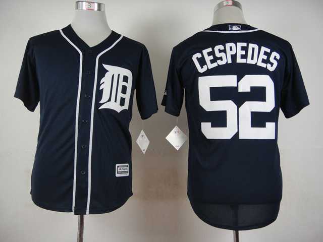Detroit Tigers #52 Yoenis Cespedes Dark Blue Cool Base Jerseys,We sell and wholesale Detroit Tigers #52 Yoenis Cespedes Dark Blue Cool Base Jerseys on line form chian!