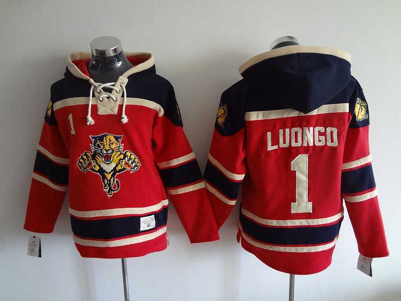 Florida Panthers #1 Luongo Red Hoodie,We sell and wholesale Florida Panthers #1 Luongo Red Hoodie on line form chian!