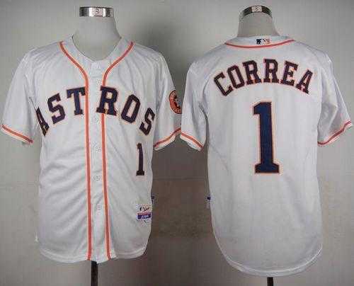 Houston Astros #1 Carlos Correa White Cool Base Jerseys,We sell and wholesale Houston Astros #1 Carlos Correa White Cool Base Jerseys on line form chian!