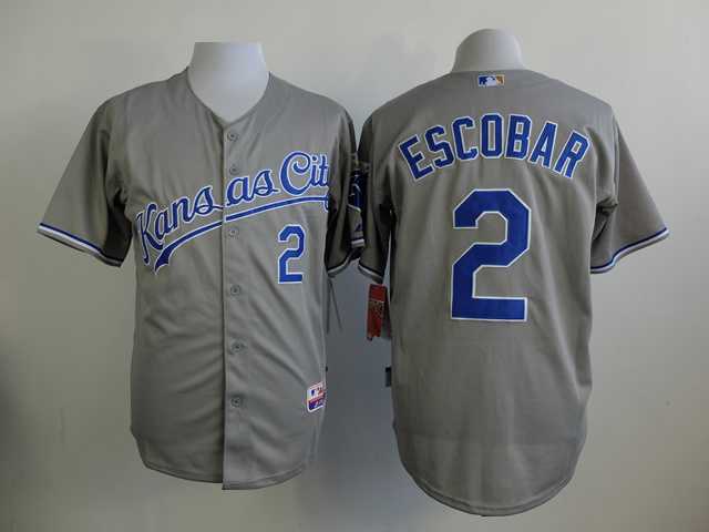 Kansas City Royals #2 Alcides Escobar Gray Cool Base Jerseys,We sell and wholesale Kansas City Royals #2 Alcides Escobar Gray Cool Base Jerseys on line form chian!