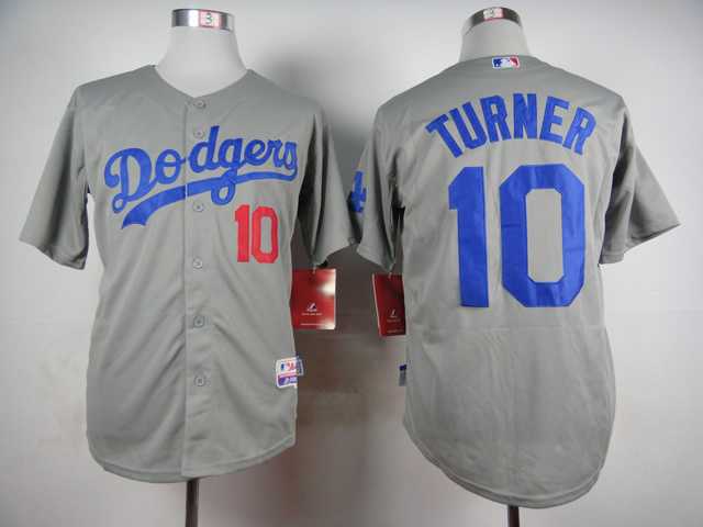 Los Angeles Dodgers #10 Justin Turner Gray Cool Base Jerseys,We sell and wholesale Los Angeles Dodgers #10 Justin Turner Gray Cool Base Jerseys on line form chian!