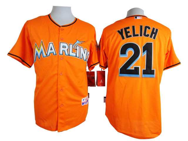 Miami Marlins #21 Yelich Orange Cool Base Jerseys,We sell and wholesale Miami Marlins #21 Yelich Orange Cool Base Jerseys on line form chian!