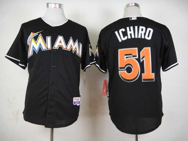Miami Marlins #51 Suzuki Ichiro Black Cool Base Jerseys,We sell and wholesale Miami Marlins #51 Suzuki Ichiro Black Cool Base Jerseys on line form chian!