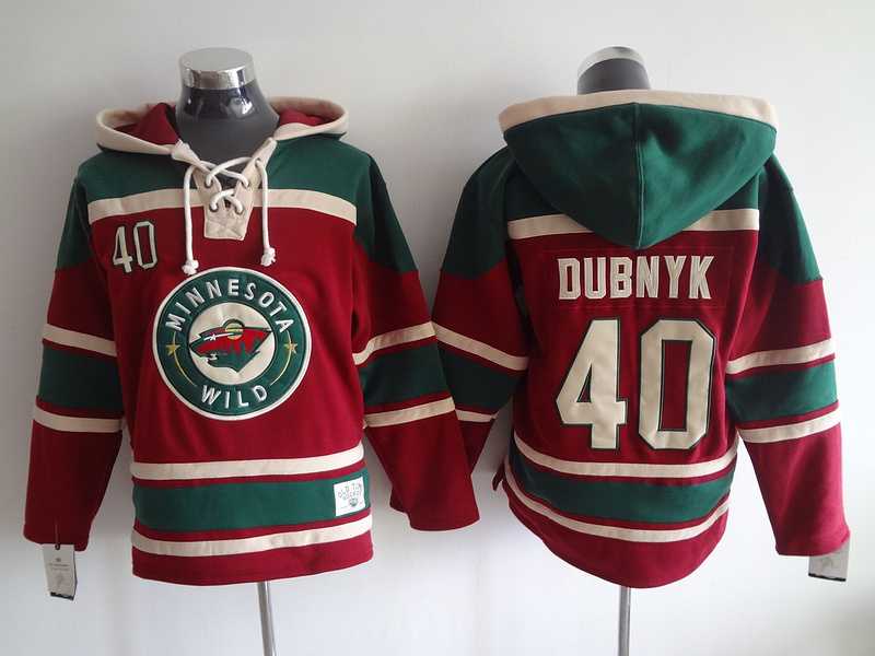 Minnesota Wilds #40 Dubnyk Red Hoodie,We sell and wholesale Minnesota Wilds #40 Dubnyk Red Hoodie on line form chian!
