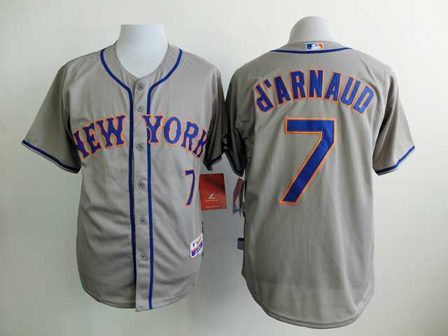New York Mets #7 Travis D'Arnaud Gray Road Cool Base Jerseys,We sell and wholesale New York Mets #7 Travis D'Arnaud Gray Road Cool Base Jerseys on line form chian!