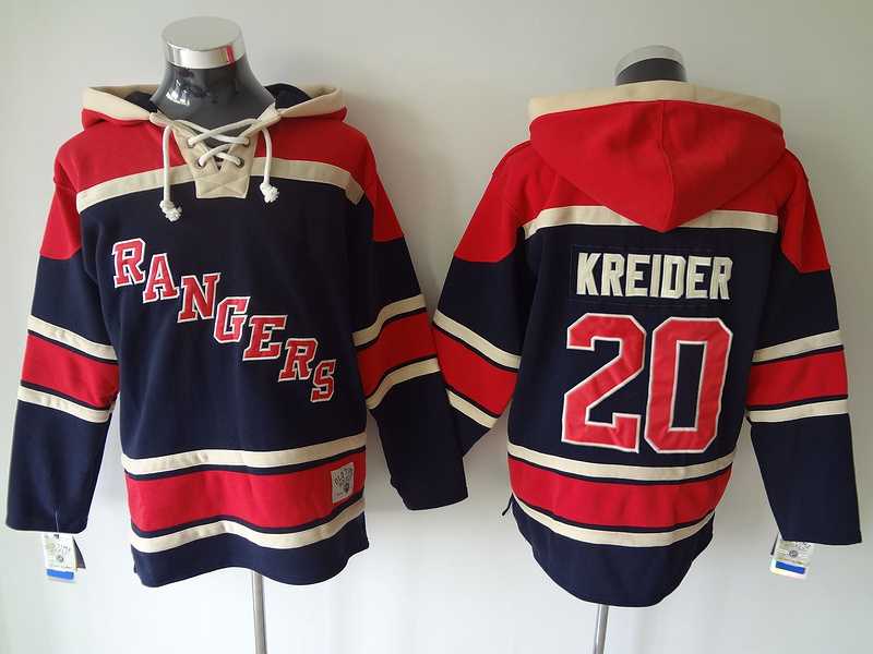 New York Rangers #20 Chris Kreider Navy Blue Hoodie,We sell and wholesale New York Rangers #20 Chris Kreider Navy Blue Hoodie on line form chian!