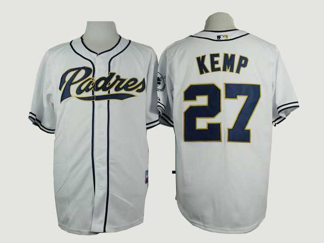 San Diego Padres #27 Matt Kemp White Cool Base Jerseys,We sell and wholesale San Diego Padres #27 Matt Kemp White Cool Base Jerseys on line form chian!