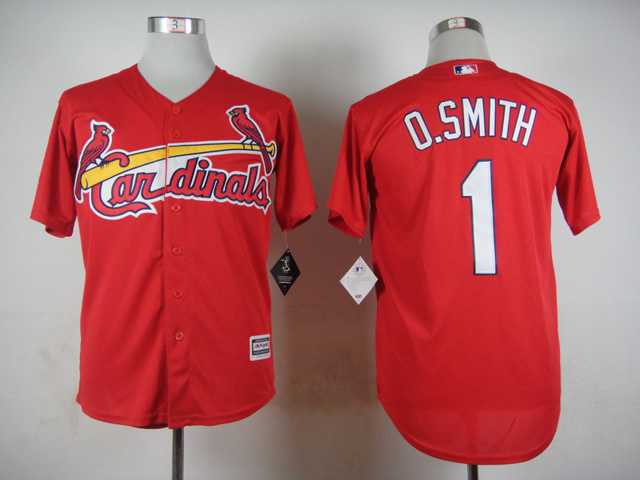 St. Louis Cardinals #1 Ozzie Smith Red New Cool Base Jerseys,We sell and wholesale St. Louis Cardinals #1 Ozzie Smith Red New Cool Base Jerseys on line form chian!