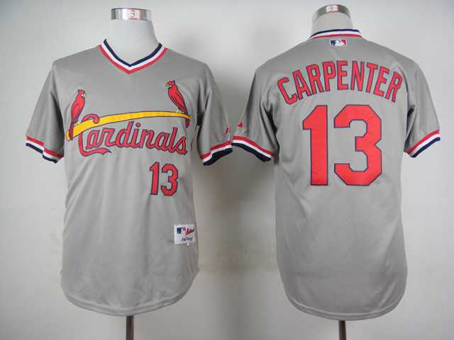 St. Louis Cardinals #13 Matt Carpenter Gray 1978 Throwback Pullover Jerseys,We sell and wholesale St. Louis Cardinals #13 Matt Carpenter Gray 1978 Throwback Pullover Jerseys on line form chian!
