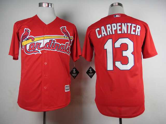 St. Louis Cardinals #13 Matt Carpenter Red New Cool Base Jerseys,We sell and wholesale St. Louis Cardinals #13 Matt Carpenter Red New Cool Base Jerseys on line form chian!