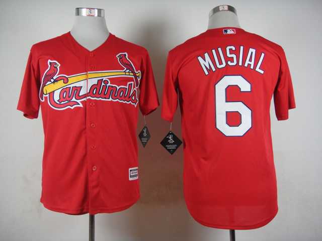 St. Louis Cardinals #6 Stan Musial Red New Cool Base Jerseys,We sell and wholesale St. Louis Cardinals #6 Stan Musial Red New Cool Base Jerseys on line form chian!