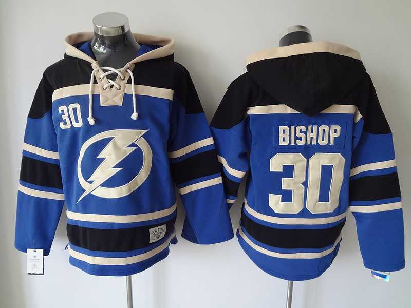 Tampa Bay Lightning #30 Ben Bishop Blue Hoodie,We sell and wholesale Tampa Bay Lightning #30 Ben Bishop Blue Hoodie on line form chian!