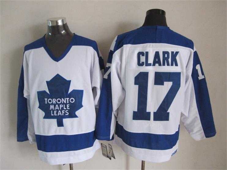 Toronto Maple Leafs #17 Wendel Clark White-Blue CCM Throwback Jerseys,We sell and wholesale Toronto Maple Leafs #17 Wendel Clark White-Blue CCM Throwback Jerseys on line form chian!