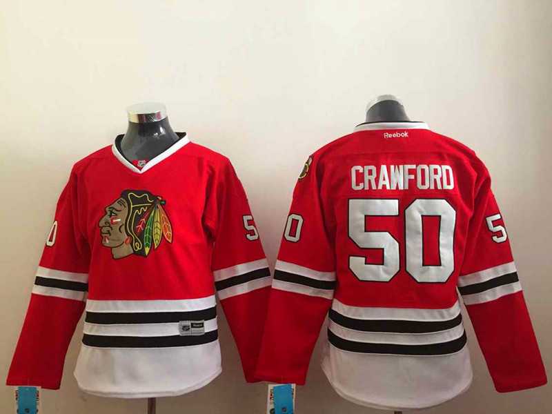 Womens Chicago Blackhawks #50 Corey Crawford Red Jerseys,We sell and wholesale Womens Chicago Blackhawks #50 Corey Crawford Red Jerseys on line form chian!
