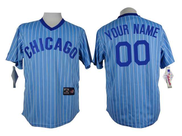 Customized Chicago Cubs MLB Jersey-Men's Stitched Blue Pinstripe Pullover Cool Base Baseball Jersey,We sell and wholesale Customized Chicago Cubs MLB Jersey-Men's Stitched Blue Pinstripe Pullover Cool Base Baseball Jersey on line form chian!
