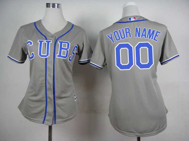 Customized Chicago Cubs MLB Jerseys-Women's Stitched 2015 Gray Cool Base Baseball Jersey,We sell and wholesale Customized Chicago Cubs MLB Jerseys-Women's Stitched 2015 Gray Cool Base Baseball Jersey on line form chian!