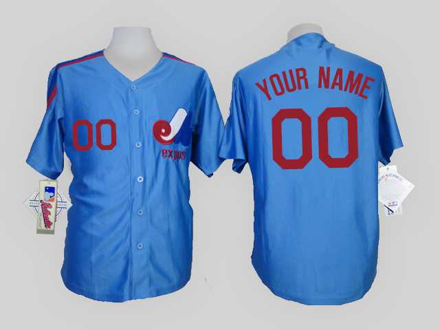 Customized Montreal Expos MLB Jerseys-Men's Stitched Home Blue Cool Base Baseball Jersey,We sell and wholesale Customized Montreal Expos MLB Jerseys-Men's Stitched Home Blue Cool Base Baseball Jersey on line form chian!
