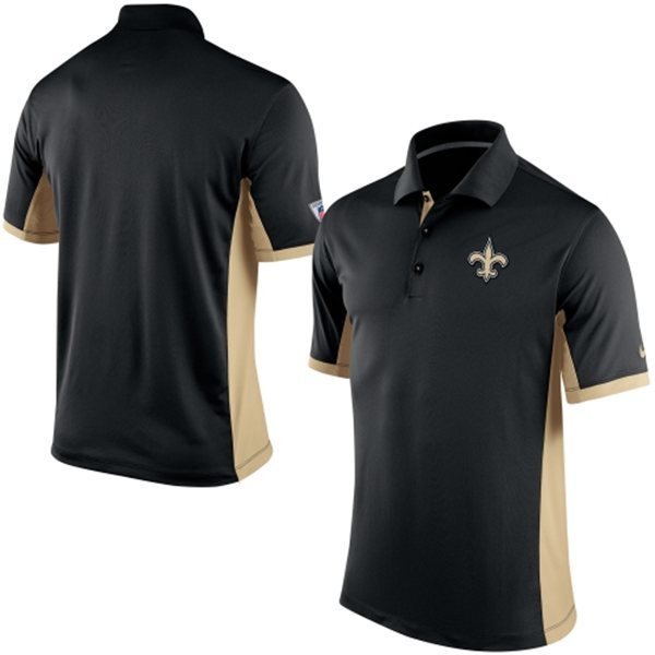 New Orleans Saints Team Logo Black Polo Shirt,We sell and wholesale New Orleans Saints Team Logo Black Polo Shirt on line form chian!