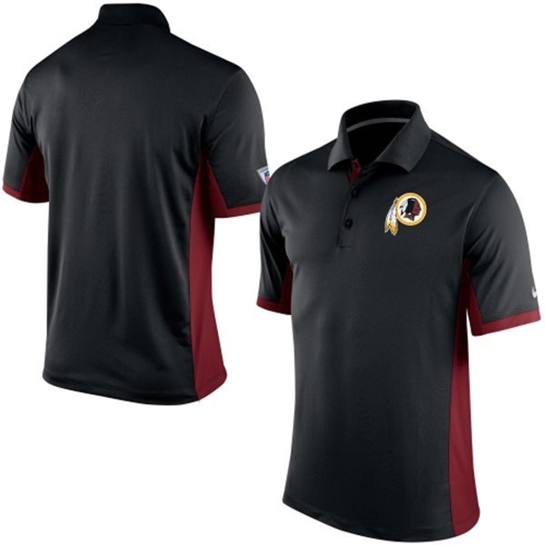 Washington Redskins Team Logo Black Polo Shirt,We sell and wholesale Washington Redskins Team Logo Black Polo Shirt on line form chian!