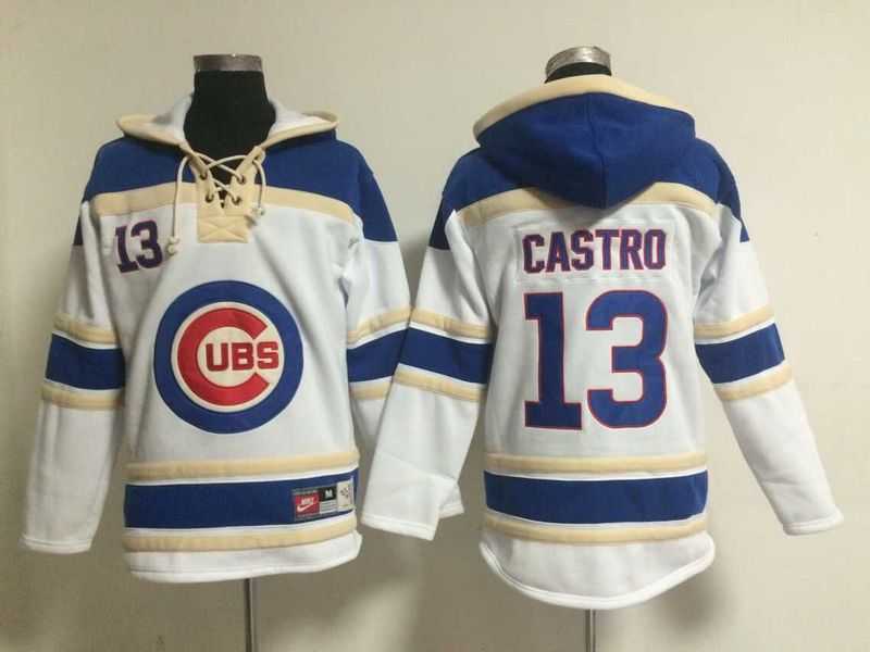 Chicago Cubs #13 Starlin Castro White Hoodie,We sell and wholesale Chicago Cubs #13 Starlin Castro White Hoodie on line form chian!