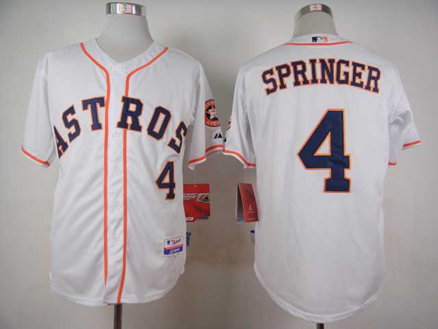 Houston Astros #4 George Springer White Cool Base Jerseys,We sell and wholesale Houston Astros #4 George Springer White Cool Base Jerseys on line form chian!