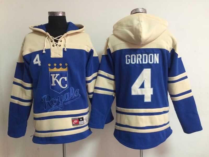 Kansas City Royals #4 Alex Gordon Blue Hoodie,We sell and wholesale Kansas City Royals #4 Alex Gordon Blue Hoodie on line form chian!