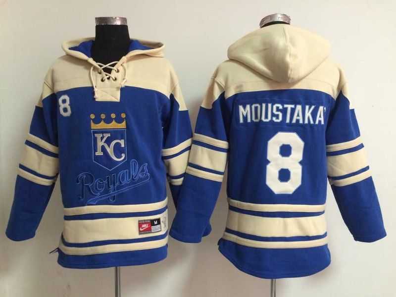 Kansas City Royals #8 Mike Moustakas Blue Hoodie,We sell and wholesale Kansas City Royals #8 Mike Moustakas Blue Hoodie on line form chian!