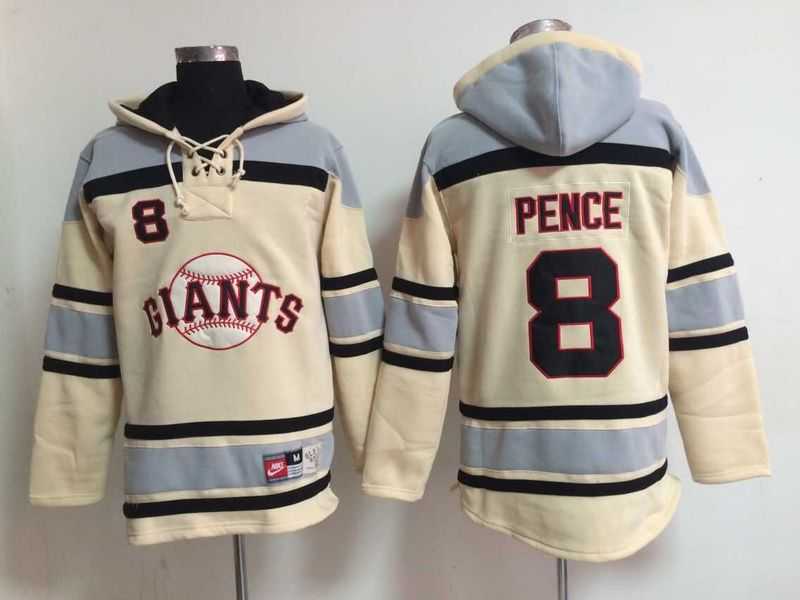 San Francisco Giants #8 Hunter Pence Cream Hoodie,We sell and wholesale San Francisco Giants #8 Hunter Pence Cream Hoodie on line form chian!