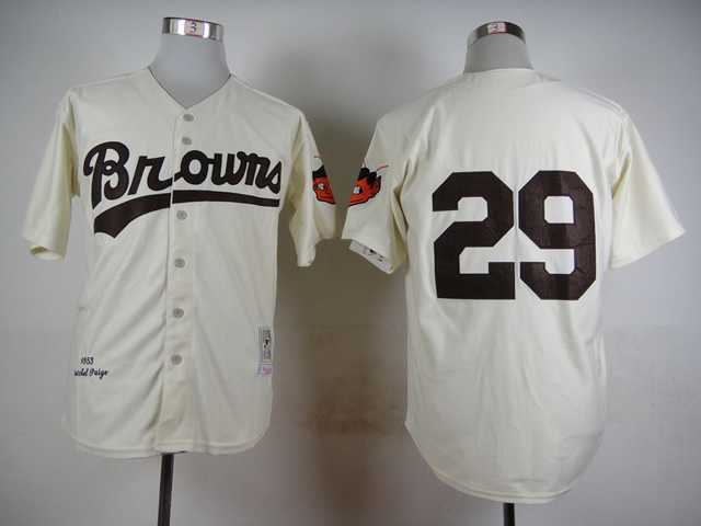St. Louis Browns #29 Paige Cream 1953 Throwback Jerseys,We sell and wholesale St. Louis Browns #29 Paige Cream 1953 Throwback Jerseys on line form chian!