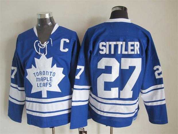 Toronto Maple Leafs #27 Darryl Sittler Blue CCM Throwback Jerseys,We sell and wholesale Toronto Maple Leafs #27 Darryl Sittler Blue CCM Throwback Jerseys on line form chian!