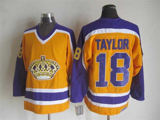 Los Angeles Kings #18 Taylor CCM Throwback Yellow Jerseys,We sell and wholesale Los Angeles Kings #18 Taylor CCM Throwback Yellow Jerseys on line form chian!