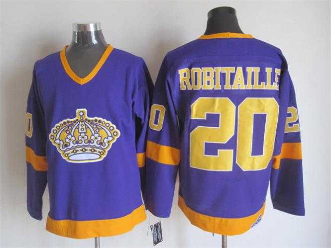 Los Angeles Kings #20 Robitaille Purple-Yellow CCM Throwback Jerseys,We sell and wholesale Los Angeles Kings #20 Robitaille Purple-Yellow CCM Throwback Jerseys on line form chian!