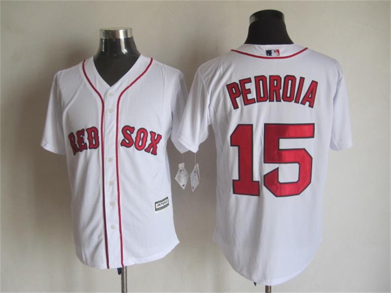 Majestic Boston Red Sox #15 Dustin Pedroia White MLB Stitched Jerseys,We sell and wholesale Majestic Boston Red Sox #15 Dustin Pedroia White MLB Stitched Jerseys on line form chian!